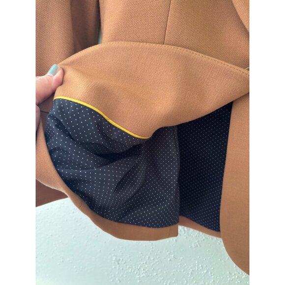 J.Crew Parke Bi Stretch Blazer Jacket Camel Brown Career Work Business Preppy - Picture 8 of 11